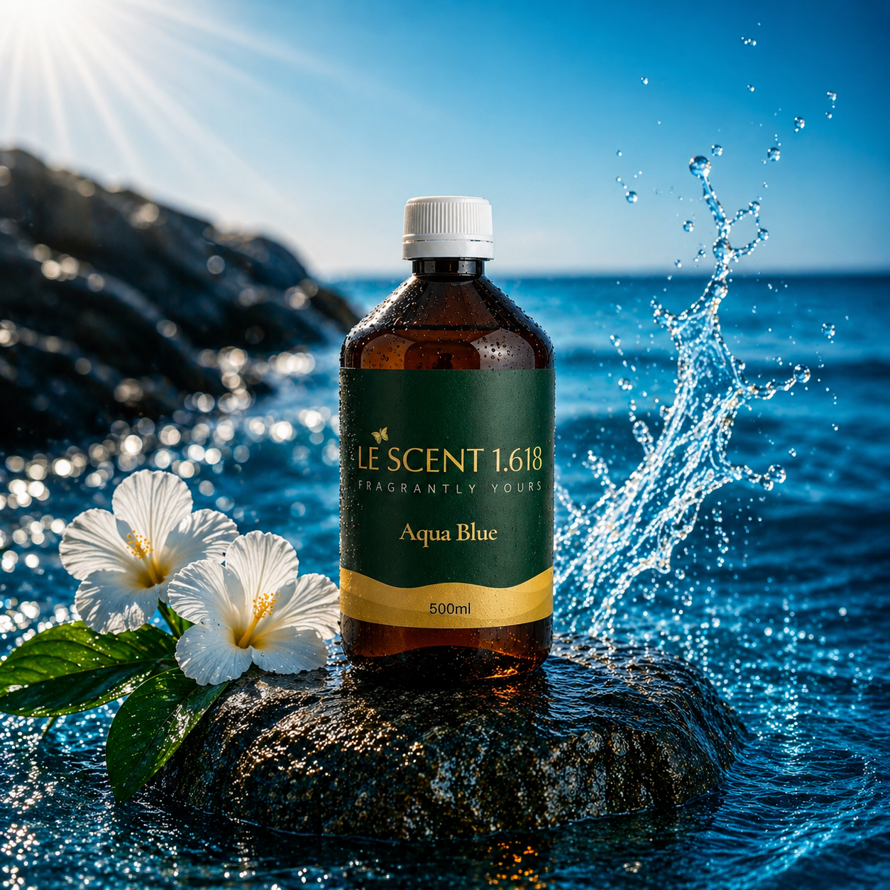 Aqua Blue Essence Oil – Ocean-Inspired Diffuser Blend | Le Scent 1.618