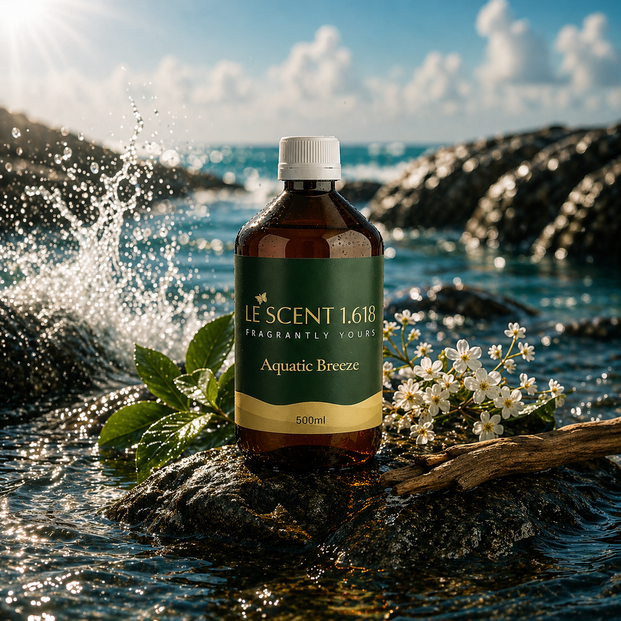 Aquatic Breeze Essence Oil – Fresh Marine Diffuser Blend | Le Scent 1.618