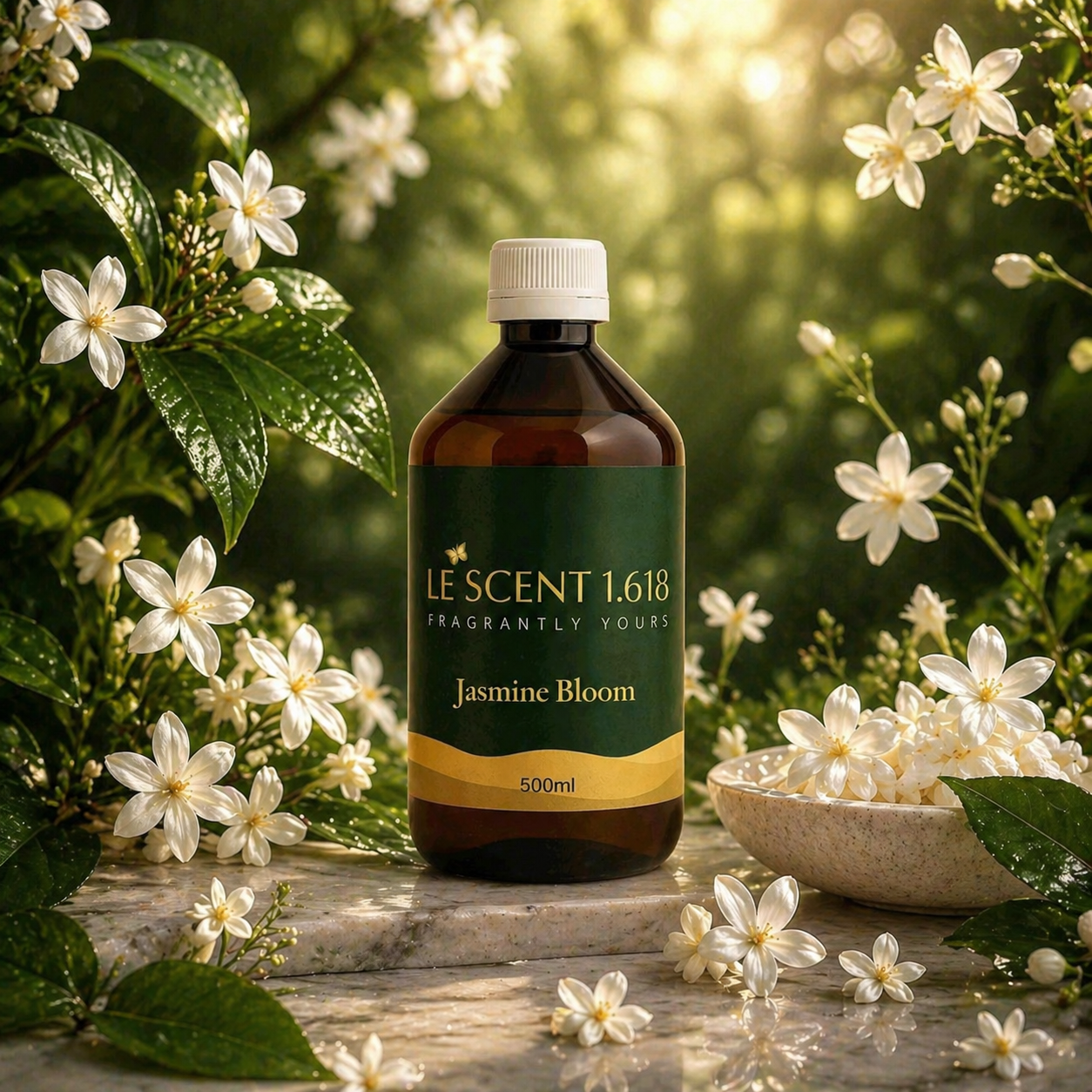 Jasmine Bloom Essence Oil – Floral Elegance Diffuser Blend | Le Scent 1.618