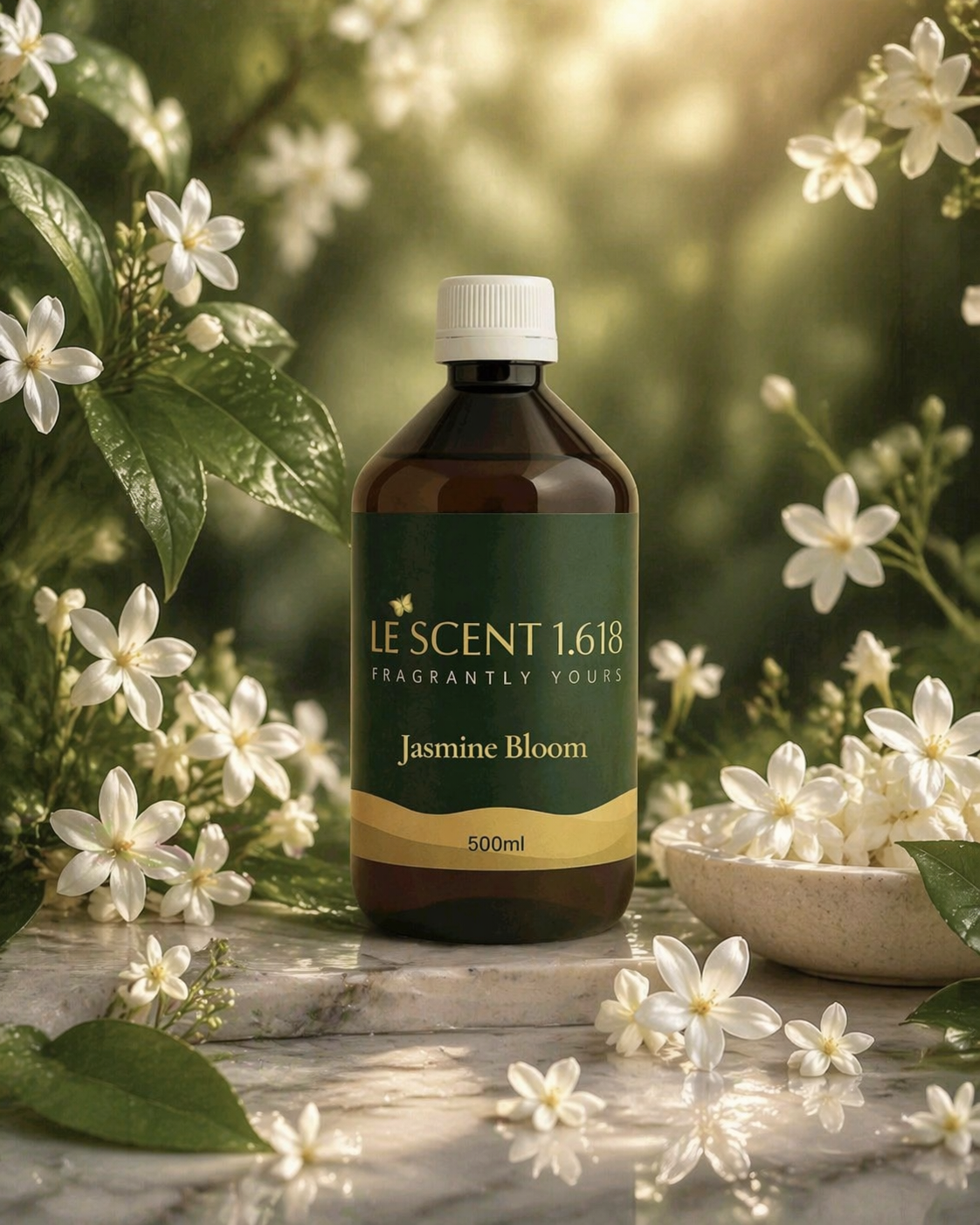 Jasmine Bloom Essence Oil – Floral Elegance Diffuser Blend | Le Scent 1.618
