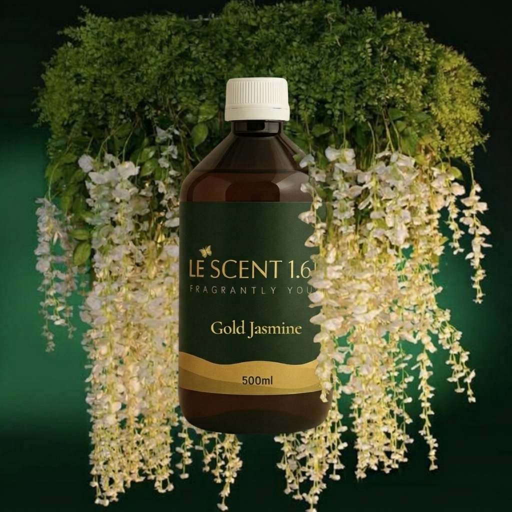 Gold Jasmine Essence Oil – Warm Floral Luxury Diffuser Blend | Le Scent 1.618